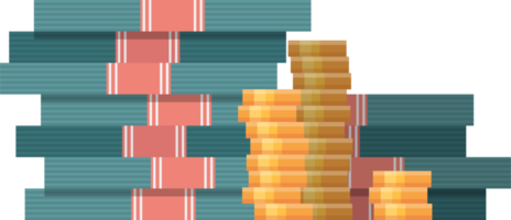 stapel geld vectorillustratie png