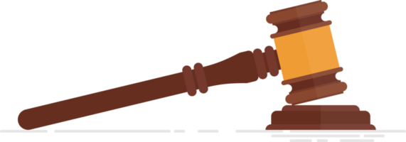 juge gavel illustration vectorielle isolée sur fond blanc png