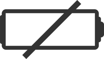 Symbol für den Ladezustand des Akkus, Vektorgrafik png