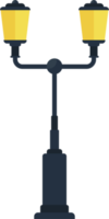 Ilustración de vector de lámpara de calle vintage aislado sobre fondo blanco png