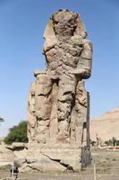 Colossi of Memnon Statue in Luxor, Egypt photo