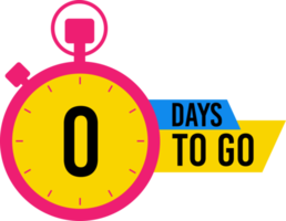 0 Days Left Countdown Banner png