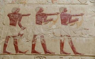 escenas en la necrópolis de saqqara, el cairo, egipto foto