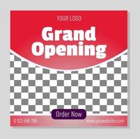 Grand Opening for promotion your product vector