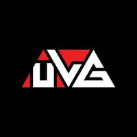 ULG triangle letter logo design with triangle shape. ULG triangle logo design monogram. ULG triangle vector logo template with red color. ULG triangular logo Simple, Elegant, and Luxurious Logo. ULG