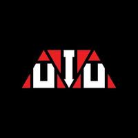 UIU triangle letter logo design with triangle shape. UIU triangle logo design monogram. UIU triangle vector logo template with red color. UIU triangular logo Simple, Elegant, and Luxurious Logo. UIU