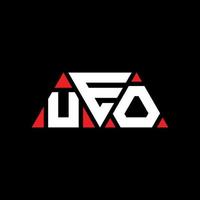 diseño de logotipo de letra triangular ueo con forma de triángulo. monograma de diseño del logotipo del triángulo ueo. plantilla de logotipo de vector de triángulo ueo con color rojo. logotipo triangular ueo logotipo simple, elegante y lujoso. uo