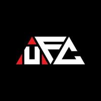 UFC triangle letter logo design with triangle shape. UFC triangle logo design monogram. UFC triangle vector logo template with red color. UFC triangular logo Simple, Elegant, and Luxurious Logo. UFC