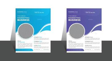 Corporate Business Flyer Design Template in A4. Brochure, Annual Report, Magazine,Poster, Business Presentation, Flyer, Website, Vector file, trend Cover Organic.
