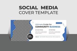 Creative Corporate Business Social Media Cover Design Template, Banner Template and Web Banner Template Design. vector