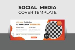 Creative Corporate Business Social Media Cover Design Template, Banner Template and Web Banner Template Design. vector