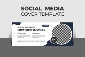 Creative Corporate Business Social Media Cover Design Template, Banner Template and Web Banner Template Design. vector