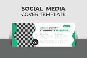 Creative Corporate Business Social Media Cover Design Template, Banner Template and Web Banner Template Design. vector