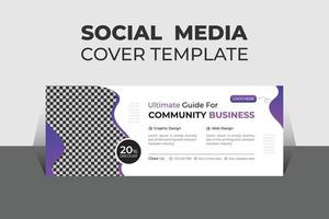 Creative Corporate Business Social Media Cover Design Template, Banner Template and Web Banner Template Design. vector