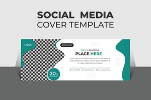 Modern Medical Health Social Media Cover Design Template, Banner Template and Web Banner Template Design for Social Media. vector