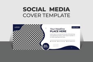 Modern Medical Health Social Media Cover Design Template, Banner Template and Web Banner Template Design for Social Media. vector