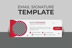 Professional organic business and corporate email signature Template Vector Design and Modern and Minimal Layout.