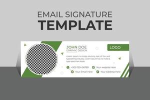 Professional organic business and corporate email signature Template Vector Design and Modern and Minimal Layout.