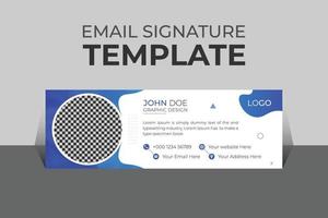 Professional organic business and corporate email signature Template Vector Design and Modern and Minimal Layout.