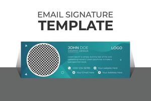 Professional organic business and corporate email signature Template Vector Design and Modern and Minimal Layout.