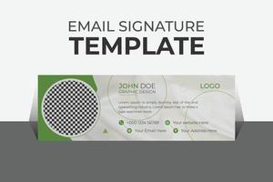 Professional organic business and corporate email signature Template Vector Design and Modern and Minimal Layout.