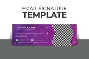 Professional organic business and corporate email signature Template Vector Design and Modern and Minimal Layout.