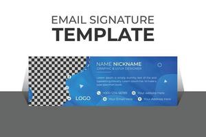 Professional organic business and corporate email signature Template Vector Design and Modern and Minimal Layout.