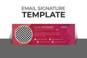 Professional organic business and corporate email signature Template Vector Design and Modern and Minimal Layout.