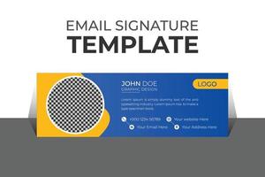 Professional organic business and corporate email signature Template Vector Design and Modern and Minimal Layout.