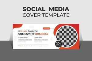 Creative Corporate Business Social Media Cover Design Template, Banner Template and Web Banner Template Design. vector