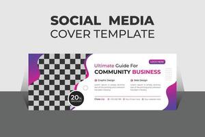 Creative Corporate Business Social Media Cover Design Template, Banner Template and Web Banner Template Design. vector