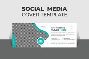 Modern Medical Health Social Media Cover Design Template, Banner Template and Web Banner Template Design for Social Media. vector