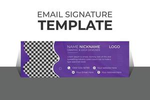 Professional organic business and corporate email signature Template Vector Design and Modern and Minimal Layout.