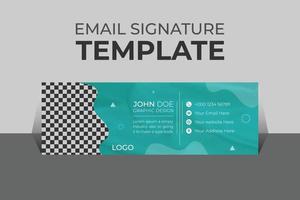 Professional organic business and corporate email signature Template Vector Design and Modern and Minimal Layout.