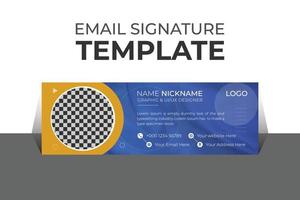 Professional organic business and corporate email signature Template Vector Design and Modern and Minimal Layout.