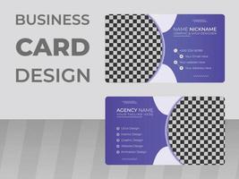 Vector Modern Creative  Business Card Template and name card, horizontal simple clean template vector design, layout.