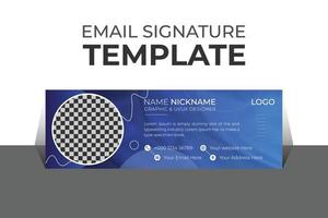 Professional organic business and corporate email signature Template Vector Design and Modern and Minimal Layout.