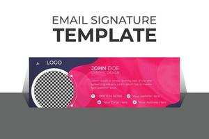 Professional organic business and corporate email signature Template Vector Design and Modern and Minimal Layout.