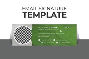 Professional organic business and corporate email signature Template Vector Design and Modern and Minimal Layout.