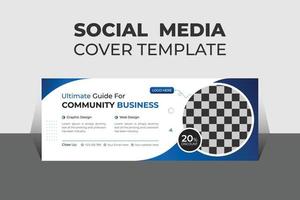 Creative Corporate Business Social Media Cover Design Template, Banner Template and Web Banner Template Design. vector