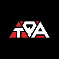 TQA triangle letter logo design with triangle shape. TQA triangle logo design monogram. TQA triangle vector logo template with red color. TQA triangular logo Simple, Elegant, and Luxurious Logo. TQA