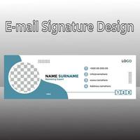 E-mail Signature Design vector