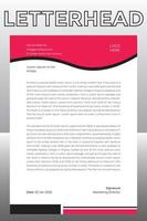 letterhead design template vector