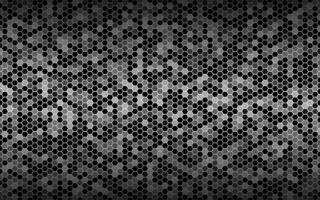 Black and white vector background with hexagonal mesh. Modern geometric texture. Simple design illustration