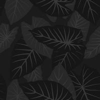 seamless tropical leafs pattern vector