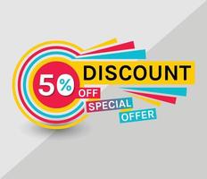 discount Banner, 50 OFF Special Offer Ad. Price Discount Offer. creative Discount Promotion colorful Vector Banner.