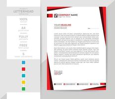 A4 size Business letterhead template. This modern creative and elegant letterhead is a must for your office. 2 theme colorwork, black, and others. vector