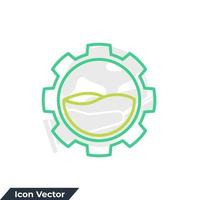 water resource icon logo vector illustration. Natural resources symbol template for graphic and web design collection