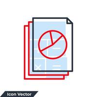 document icon logo vector illustration. Paper symbol template for graphic and web design collection