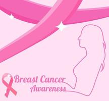 fondo de concientización sobre el cáncer de mama vector